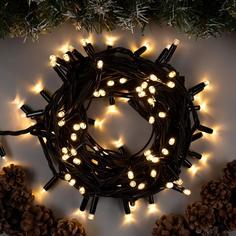 Световая гирлянда новогодняя Luazon Lighting 3584104 10 м белый теплый