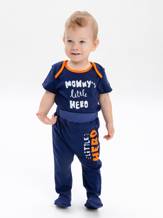 Ползунки для мальчиков КотМарКот 504122130 цв. синий р. 80