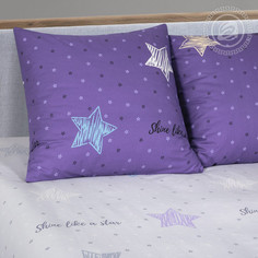 Наволочки 50х70 поплин (2шт) на клапане Небесная фантазия основа Артдизайн