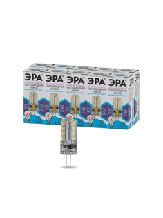 Светодиодные лампочки Эра G4 3 Вт капсула нейтральный свет набор из 10 штук ERA