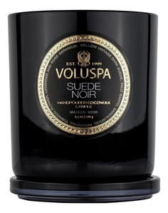 VOLUSPA Ароматическая свеча Suede Noir (черная замша) свеча в подарочной коробке 270г