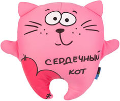 Игрушка мягкая Maxitoys Antistress Кот Сердечный 28см