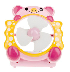 Вентилятор настольный ENS Свинка Yellow/Pink