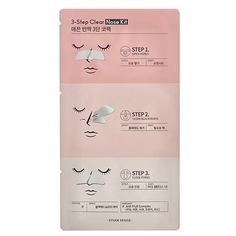 Маски-патчи для очищения носа от черных точек ETUDE ET3-Step Clear Nose Kit19