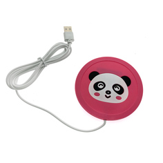 Подставка под кружку с подогревом LB-BPG силиконовая USB "Зверюшки" Панда, розовый Espada