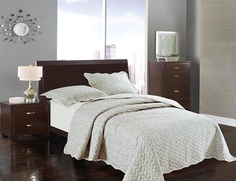 Постельное белье Sofi De MarkO с покрывалом-пледом Фрисби Цвет: Бежевый Полутораспальный