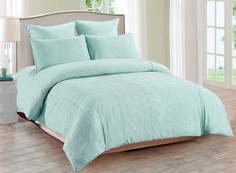 Постельное белье Sofi De MarkO Эйприл цвет: голубой евро