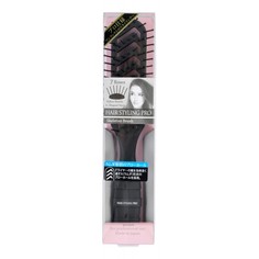 Расческа для сушки и укладки волос Vess Hairstyling Pro Skeleton Brush, черная
