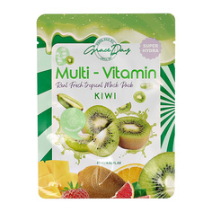 Маска для лица GRACE DAY MULTI-VITAMIN с экстрактом киви 27 мл