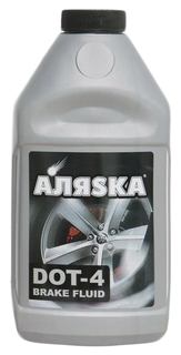 Тормозная жидкость АЛЯSKA DOT-4, 910 г Alyaska