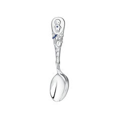 Ложка Кольчугинский мельхиор АргентА Мальчик посеребренная эмаль 001ЛДНН05