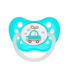 Пустышка Canpol Babies анатомическая латексная 18м+ Toys бирюзовый 250989448