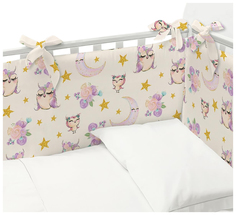 Бортики Juno 699160 120х34-2шт; 60х34-2шт 13232-1 Cute owls