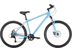 Велосипед Stark Respect 27.1 D Microshift 2022 18" синий/белый