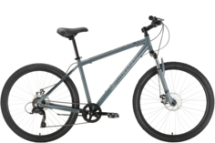 Велосипед Stark Respect 26.1 D Microshift 2022 16" серый/черный
