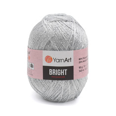 Пряжа YarnArt 372010_00015 Bright 128 серебро