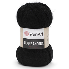 Пряжа YarnArt 7732064_00002 Alpine Angora 331 чёрный