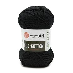Пряжа YarnArt 7732067_00002 Eco Cotton 761 чёрный