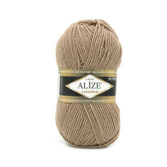 Пряжа ALIZE Lanagold, 100 г, 240 м (шерсть, акрил) (584 кофе с молоком), 5 мотков