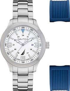 Наручные часы мужские Nautica NAPPLS020 серебристые