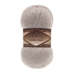 Пряжа Alize Angora Gold Simli 100г, 500м (шерсть, акрил) (541 норка), 5 мотков