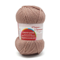 Пряжа из Троицка Подмосковная 100 г, 250 м (579 светло-кофейный), 10 мотков