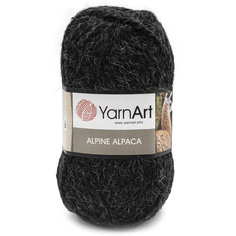 Пряжа YarnArt Alpine Alpaca, 150 г, 120 м (альпака) (439 черный), 3 мотка