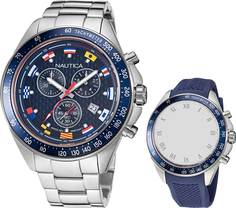 Наручные часы мужские Nautica NAPOBF122 серебристые