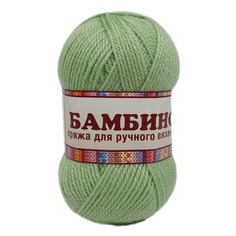 Пряжа Камтекс Бамбино 50 г, 150 м (шерсть меринос, акрил) (107 ментол), 10 мотков