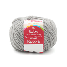 Пряжа из Троицка Кроха 50 г, 135 м (меринос, акрил) (59 мышонок), 10 мотков