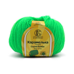Пряжа Камтекс Карамелька, 50 г, 175 м (100% акрил) (027 незрелый лимон), 10 мотков