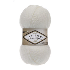 Пряжа ALIZE Sal Si̇m 100 г, 460 м (металлик, акрил) (450 жемчужный), 5 мотков