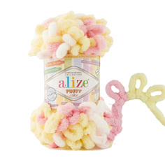 Пряжа Alize Puffy Color, 100 г, 9 м (100% микрополиэстер) (6369), 5 мотков