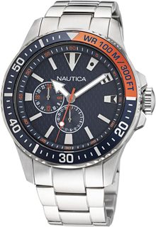 Наручные часы мужские Nautica NAPFRF030 серебристые