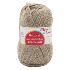 Пряжа из Троицка Деревенька 100 г, 170 м (шерсть) (530 натуральный светлый), 10 мотков