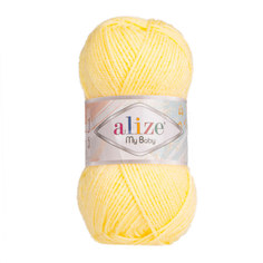 Пряжа Alize My baby 50 г, 150 м (100% акрил) (187 лимонный), 5 мотков