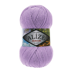 Пряжа ALIZE Burcum Klasik 100 г, 210 м (100% Aкрил) (247 сиреневый), 5 мотков