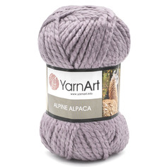 Пряжа YarnArt Alpine Alpaca, 150 г, 120 м (альпака) (443 светло-сиреневый), 3 мотка