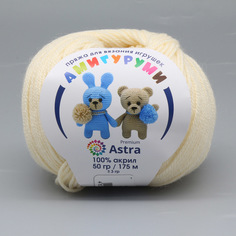 Пряжа Astra Premium Амигуруми, 50 г, 175 м (100% акрил) (192 чайная роза), 6 мотков