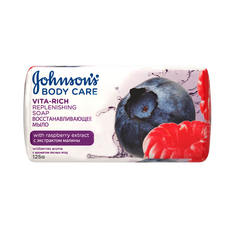 Туалетное мыло Johnsons Vita-Rich с ароматом малины 90 г