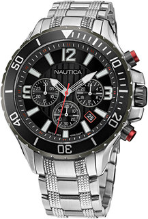 Наручные часы мужские Nautica NAPNSS124 серебристые