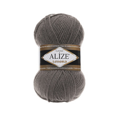 Пряжа ALIZE Lanagold 100 г, 240 м (шерсть, акрил) (348 тёмно-серый), 5 мотков