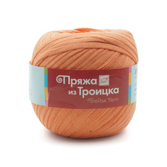 Пряжа из Троицка Итальянская 200г, 165м (100% хлопок) (0426 светло-оранжевый), 5 мотков