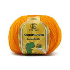 Пряжа Камтекс Карамелька, 50 г, 175 м (100% акрил) (103 канарейка), 10 мотков