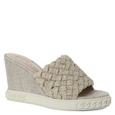 Шлепанцы женские Casadei 2M797U0801 бежевые 38 EU