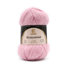 Пряжа Камтекс Воздушная 100 г, 370 м (меринос, шерсть) (055 светло-розовый), 5 мотков