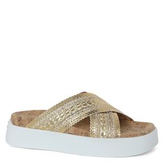 Шлепанцы женские Casadei 1M820U0301 золотистые 35 EU