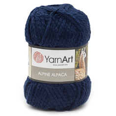 Пряжа YarnArt Alpine Alpaca, 150 г, 120 м (альпака) (437 синий), 3 мотка