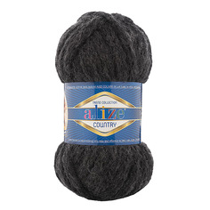 Пряжа ALIZE Country 100г, 34м (шерсть, акрил, полиамид) ТУ (151 тёмно-серый), 5 мотков