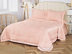 Постельное белье Sofi De MarkO с одеялом Кармен цвет: пудровый Семейное 2 одеяла